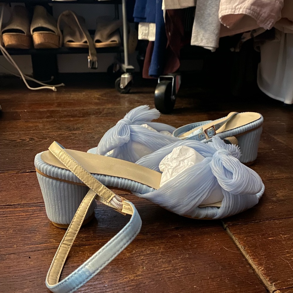 Loeffler Randall dupes- blue bow heels